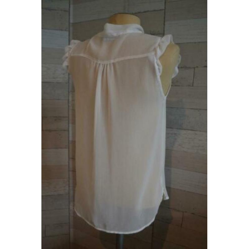 witte voile blouse maat 38 - - q43