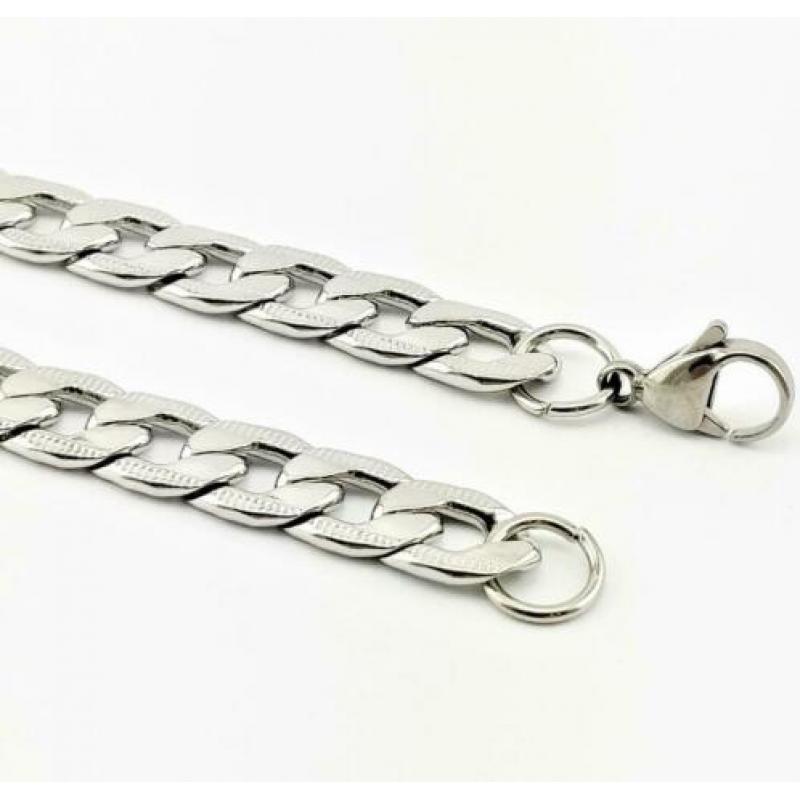 Roestvrij Staal Gourmet Ketting 55 cm. Nr. 1901233