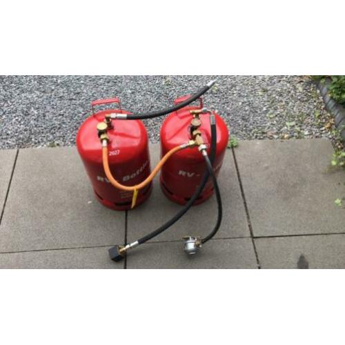 Lpg-installatie, 2 flessen inclusief alles toebehoren NIEUW