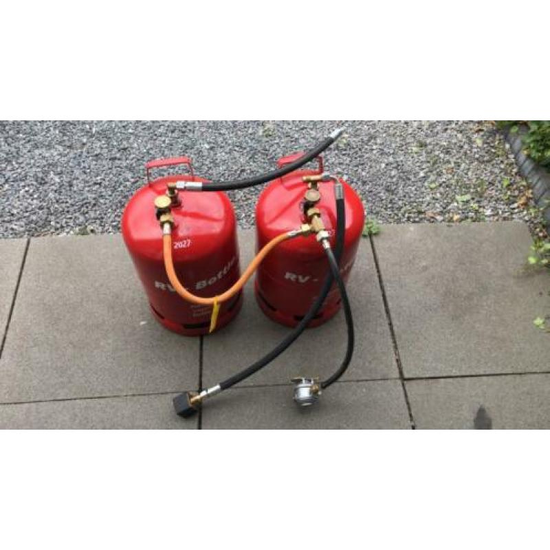 Lpg-installatie, 2 flessen inclusief alles toebehoren NIEUW