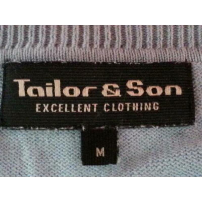 Tailor & Son Trui met Blauwe kleur maat M