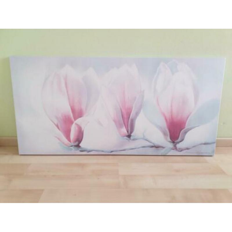 Mooi canvas schilderij met orchideeën