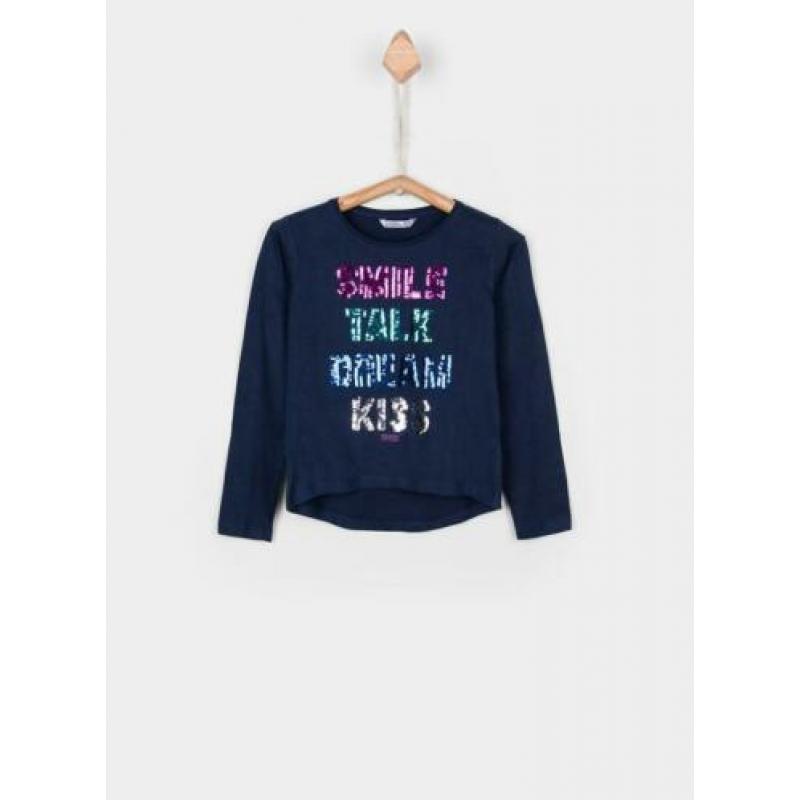 Nieuw Tiffosi meisjes shirt longsleeve Maya blauw maat 104