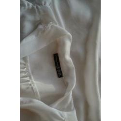 witte voile blouse maat 38 - - q43