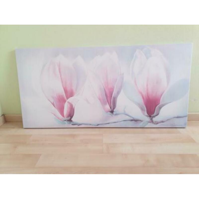 Mooi canvas schilderij met orchideeën