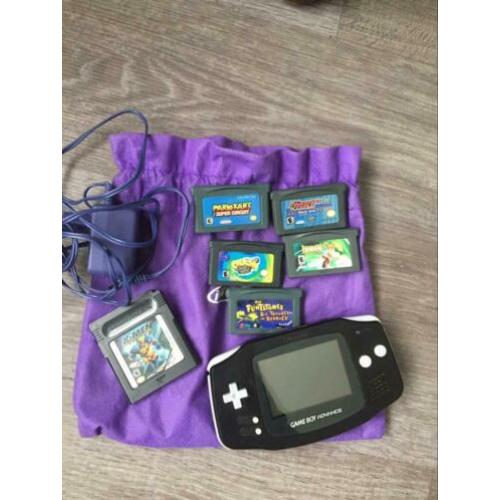 Game Boy Advance incl 6 spellen