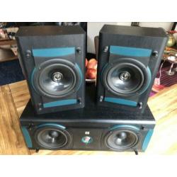JBL speakers LX1 center plus 2 LX 1 rear.