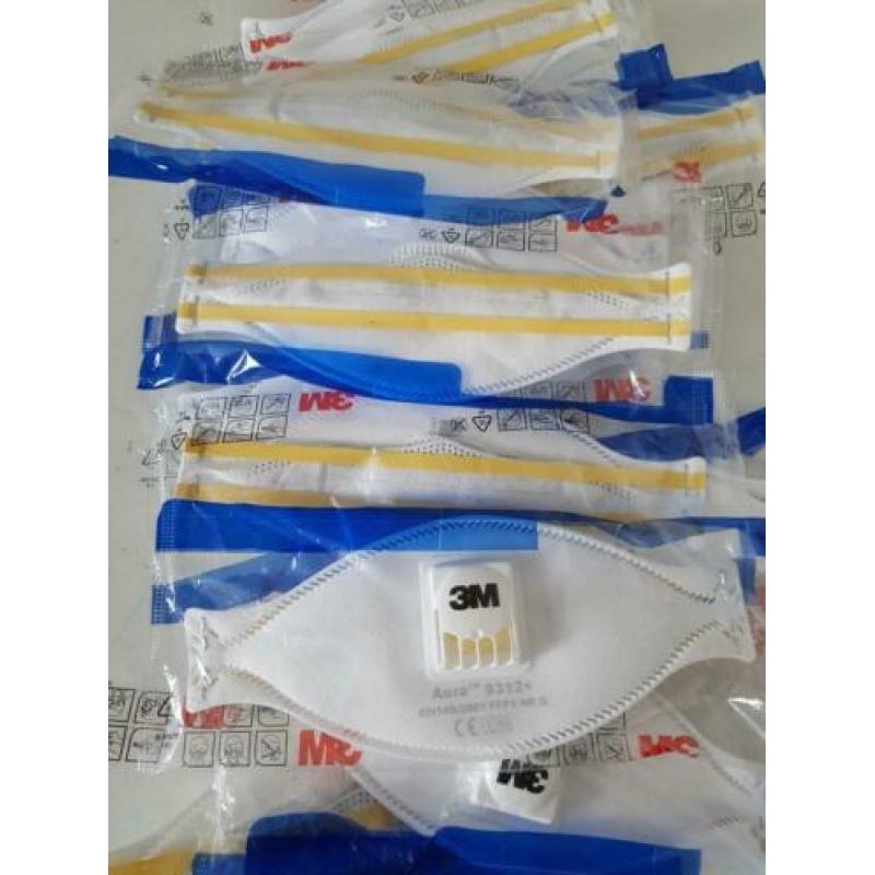 3m Mondkapjes met uitademventiel, aura 9332+ EERLIJKE PRIJS!