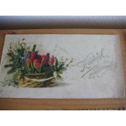 Drie vintage felicitatiekaartjes