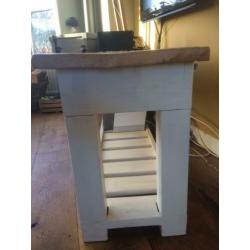 Steigerhouten landelijk brocante side table televisiemeubel