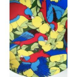Mooi bord van Australian fine China 1992 crimson rosellas