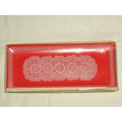 Oude cake schaal in originele doos
