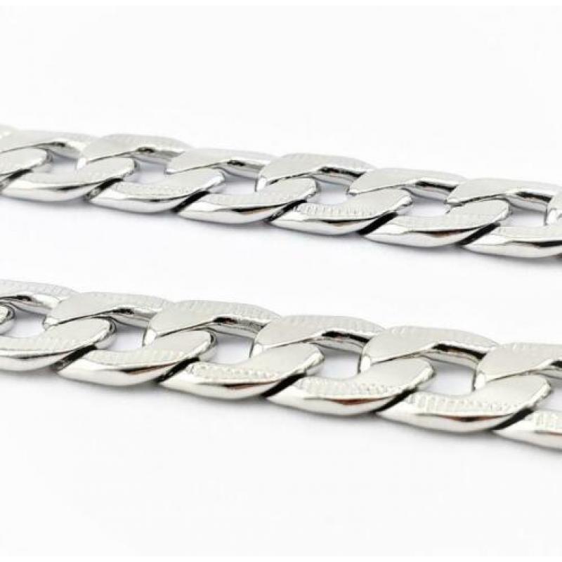 Roestvrij Staal Gourmet Ketting 55 cm. Nr. 1901233