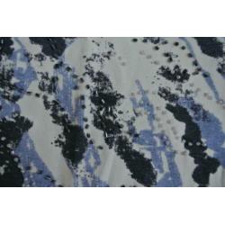 dames t shirt wit met blauwe kraaltjes L leuk