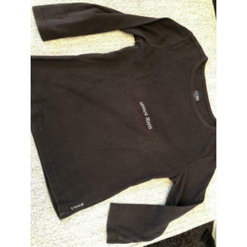Zwarte longsleeve Armani 152