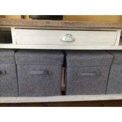Steigerhouten landelijk brocante side table televisiemeubel