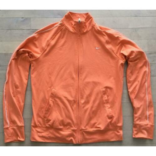 NIKE FIT, sportjasje, zacht oranje, maat XL