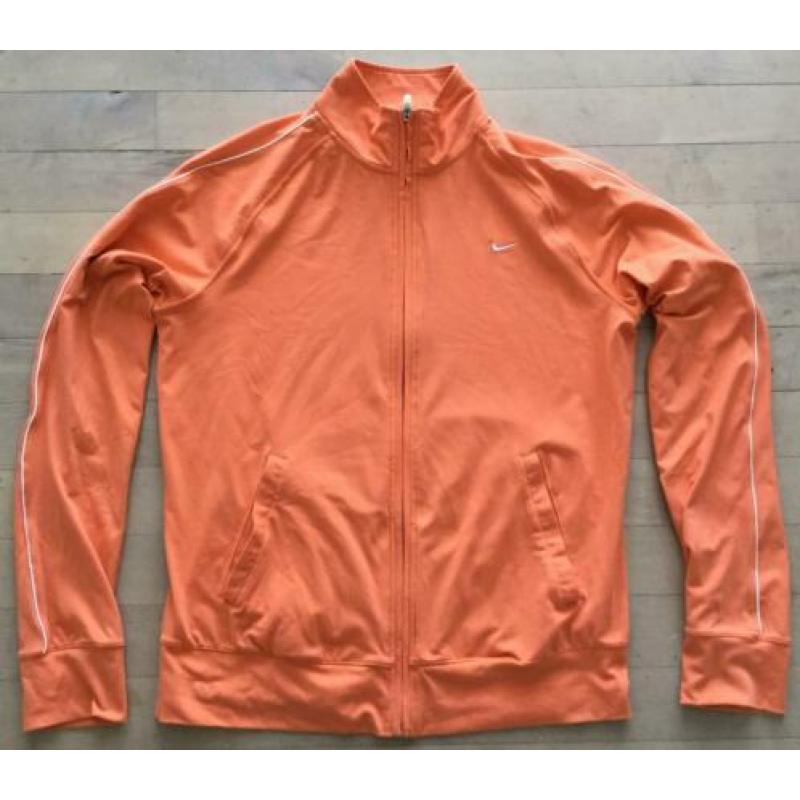NIKE FIT, sportjasje, zacht oranje, maat XL