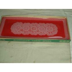 Oude cake schaal in originele doos
