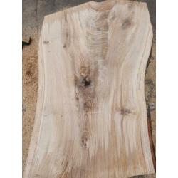 Eiken schaaldelen. Boomstam plank