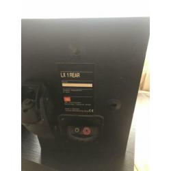 JBL speakers LX1 center plus 2 LX 1 rear.