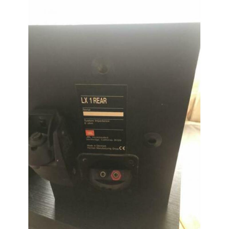 JBL speakers LX1 center plus 2 LX 1 rear.