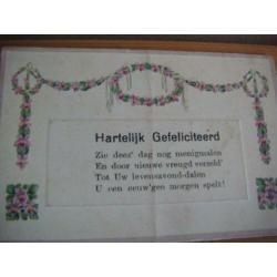 Drie vintage felicitatiekaartjes