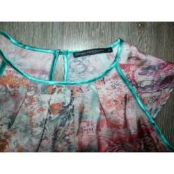 Lente prachtig kleurrijk tuniek top shirt Steps maat L 42 44