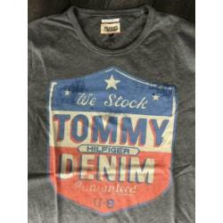 tommy hilfiger jeans denim shirt maat L t-shirt