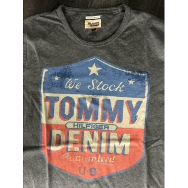 tommy hilfiger jeans denim shirt maat L t-shirt