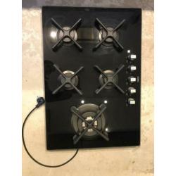 ZANUSSI Gas op glas kookplaat NIEUW!