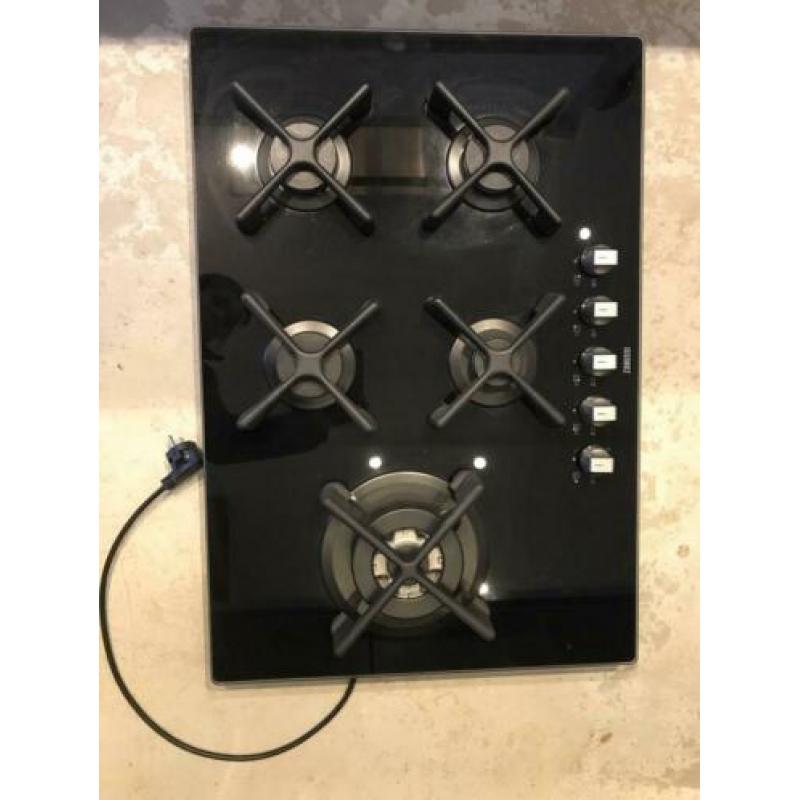 ZANUSSI Gas op glas kookplaat NIEUW!