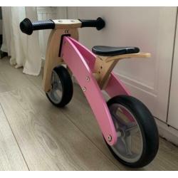 Bandits & Angels - Smart bike 4in1 - loopfiets hout roze
