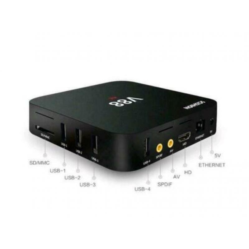 Mediaspeler tv box V88 4k z.g.a.n