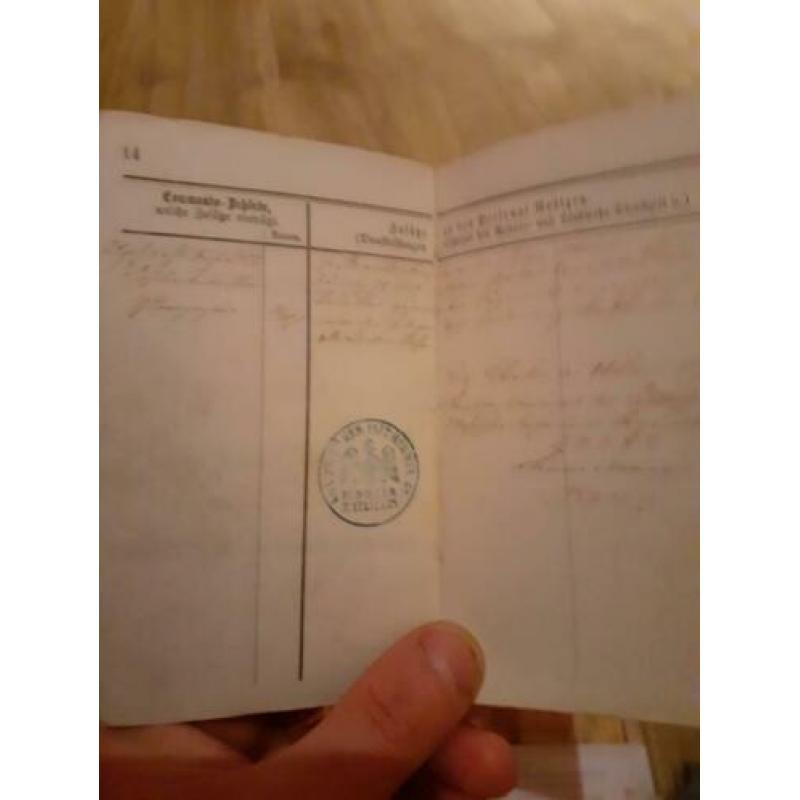 Groot lot militaire paspoorten ww1