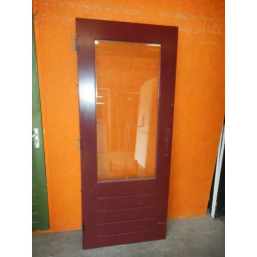 Diverse achter buitendeuren dubbelglas, ca. 83 x 201,5