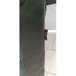 Zwart lederen relax draaifauteuil