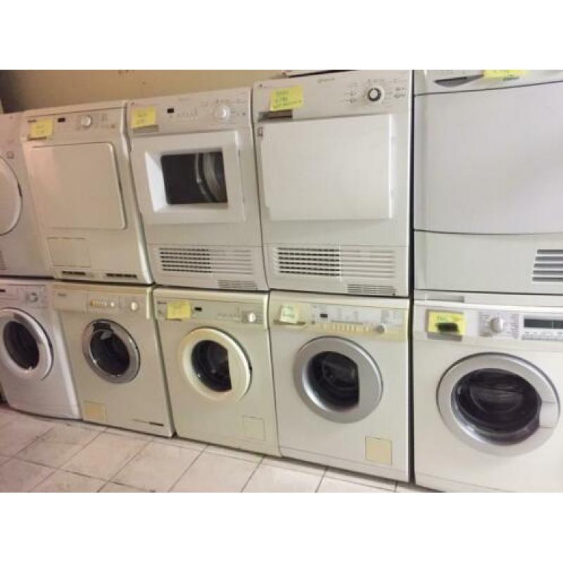 Witgoed, wasmachines drogers ijskasten gasfornuizen garantie