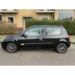 Renault Clio 1.6 16V Initiale 3DR AUT 2003 Zwart XENON