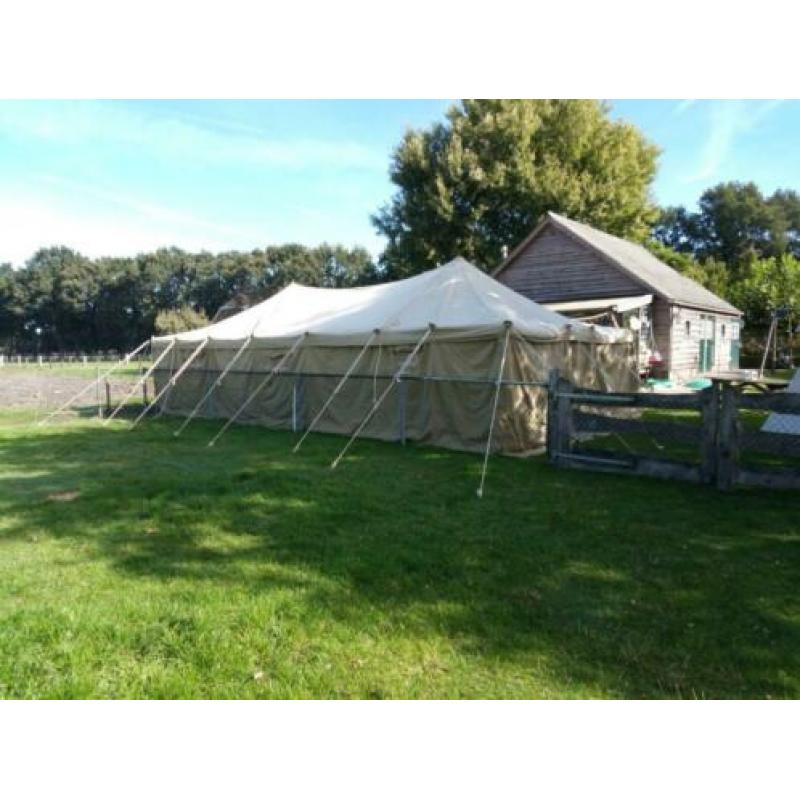 Feesttent festival sfeer legertent 5 x 10 meter