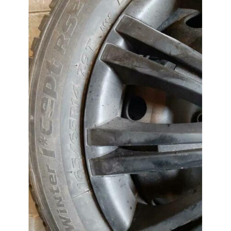 Winterbanden op velg, hankook 4x108