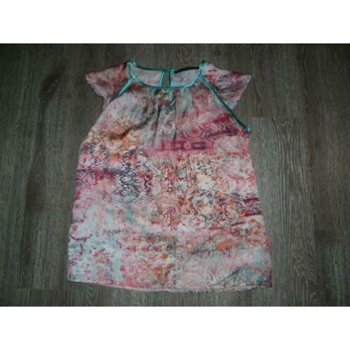 Lente prachtig kleurrijk tuniek top shirt Steps maat L 42 44