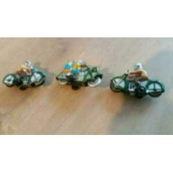 Blikken motortjes 3 st 11 cm