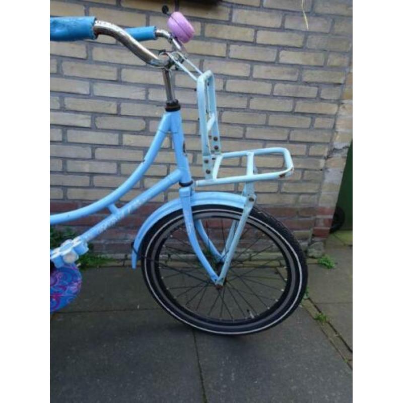 Popal Oma fiets blauw 22"