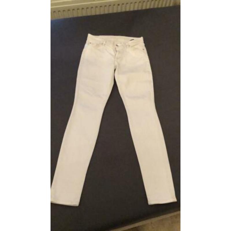 Witte skinny jeans 7 for all mankind maat 28