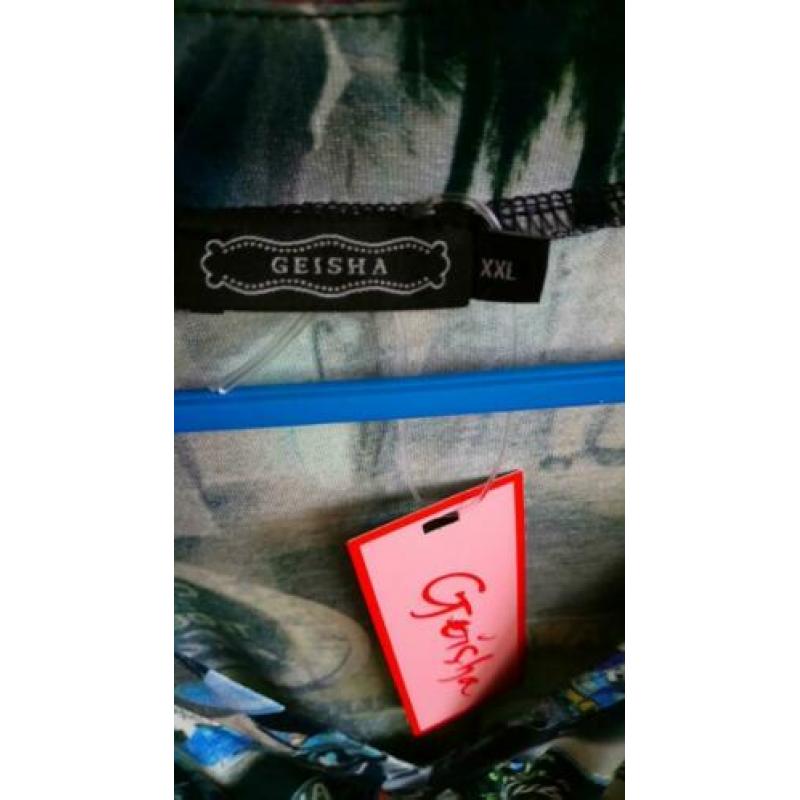 Nieuw met kaartje shirt van Geisha maat xxl