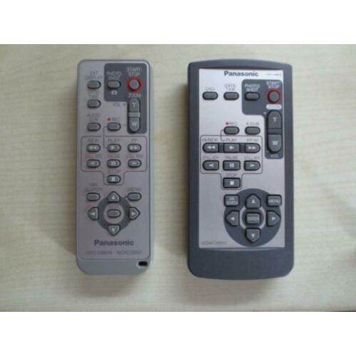 Afstandsbedieningen Panasonic videocamera N-GS180 en GS57