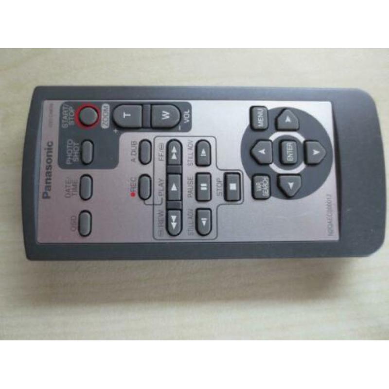 Afstandsbedieningen Panasonic videocamera N-GS180 en GS57