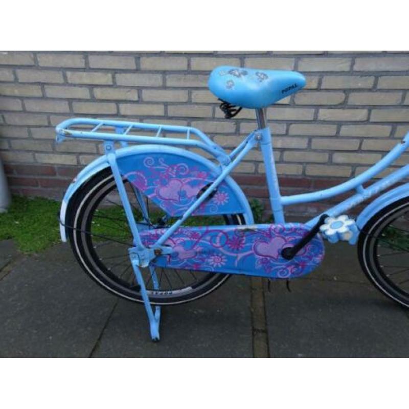 Popal Oma fiets blauw 22"