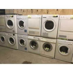 Witgoed, wasmachines drogers ijskasten gasfornuizen garantie